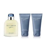 D&G Light Blue 3Pc 4.2 Edt Spr, 1.6 A/S Balm, 1.6 S/G - Hard Box